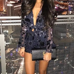 Sunset & spring floral romper